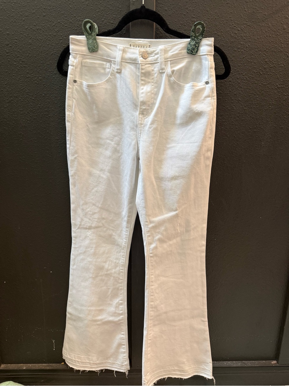 Anthropologie White Boot-Cut Jeans